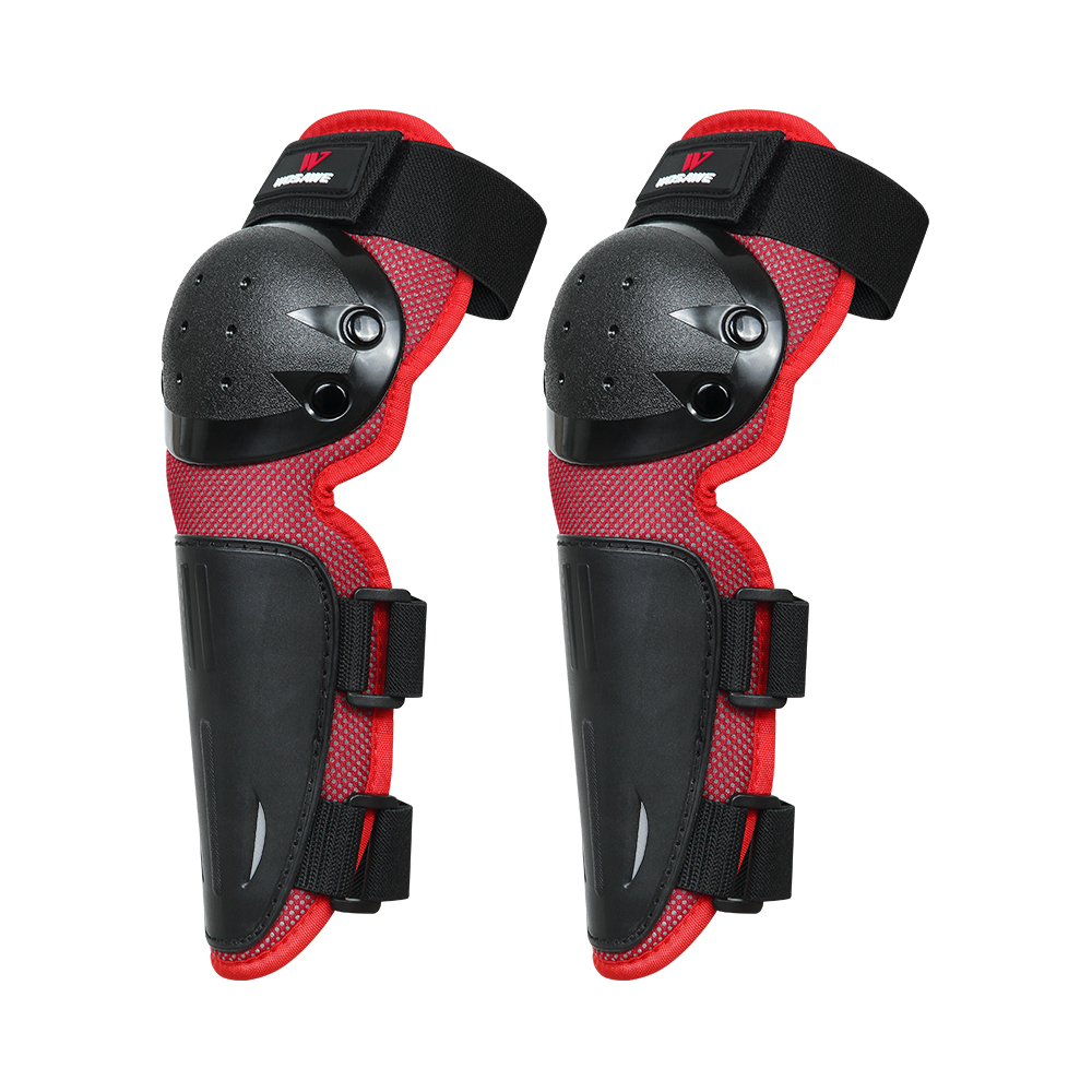 Wosawe Kinderen Kniebeschermers Abs Materiaal Sport Skate Bike Motrorcycle Kniebeschermers Elbowpads Voor Kids 4-14 Jarigen: Kneepads Red