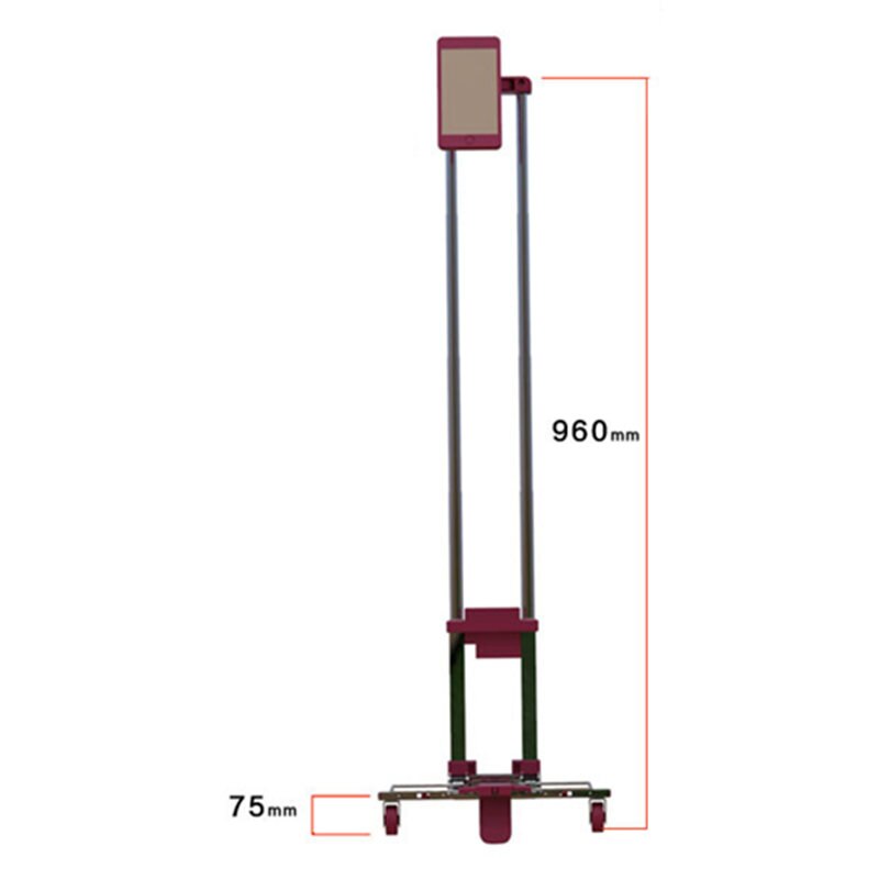 Alwaysme 24.5X11.5X3.5CM Multifunctionele Mini Boxer Opvouwbare Bagage Trolley Winkelwagen