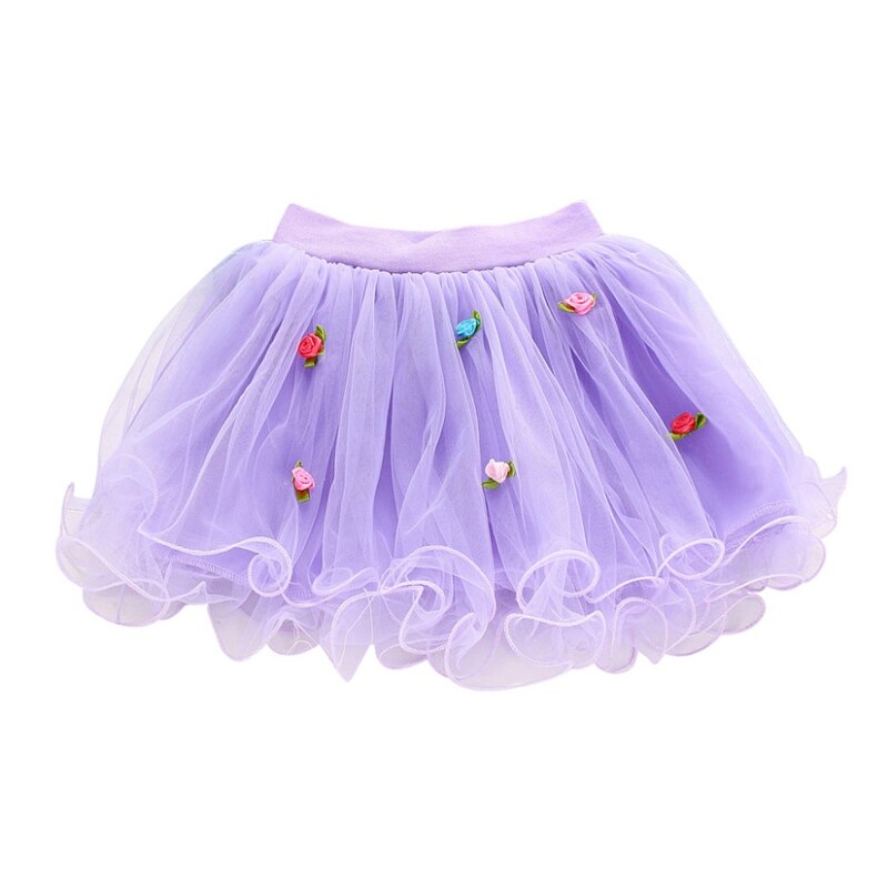 Jupe Tutu Rose pelucheuse pour petites filles | Robe de bal de fête, couleur unie, motif princesse, Tulle, Mini, 1-4ans, offre spéciale