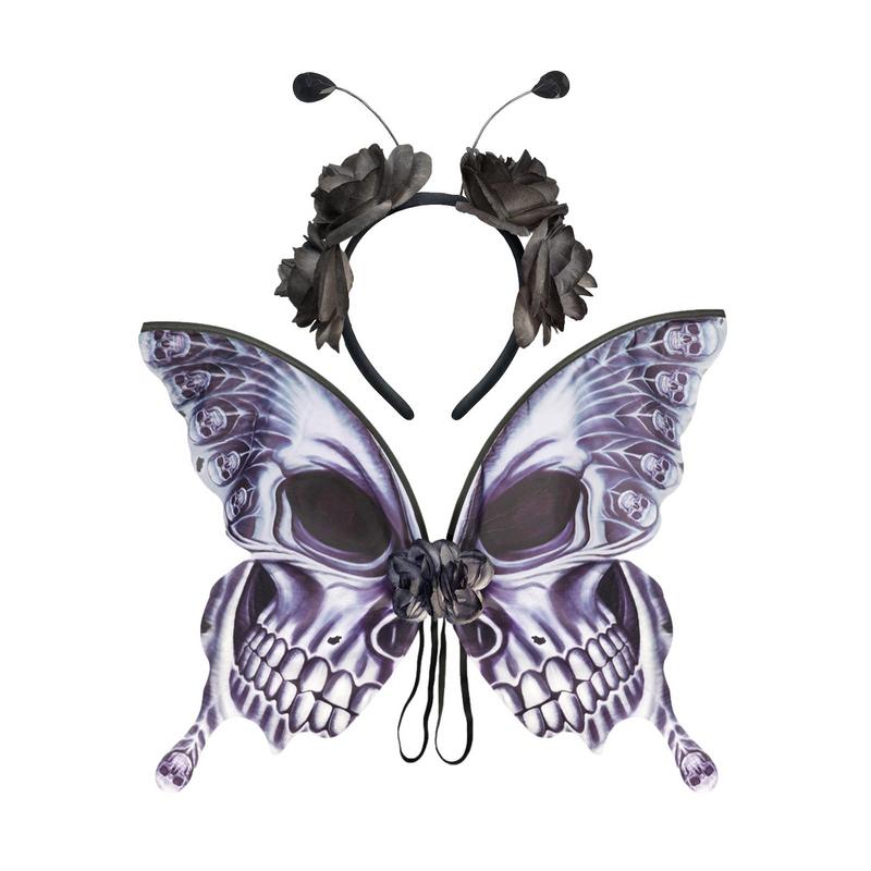 Halloween Costume Wings Halloween Costumes Black Skull Butterfly Halloween Costumes With Rose Headband