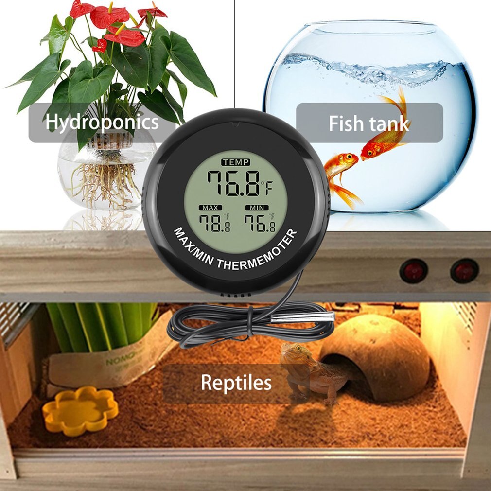 Hohe Genauigkeit Digital-Thermometer Wasserdicht Aquarium Thermometer Digital Anzeige Sauger Elektronische Thermometer