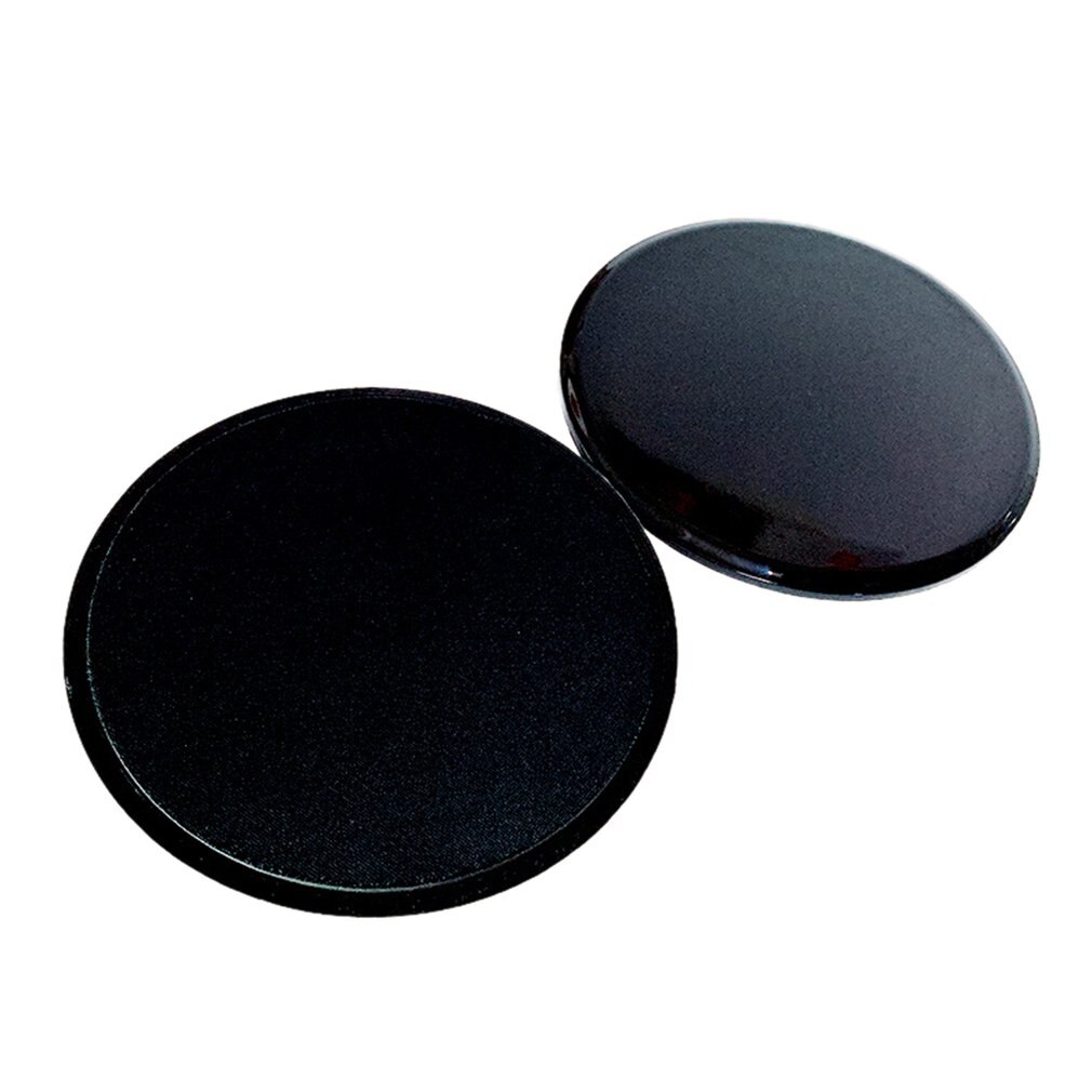 2 pièces coulissant curseur glisse disques Fitness disque exercice plaque coulissante pour Yoga gymnastique abdominale noyau entraînement équipement d'exercice: Black