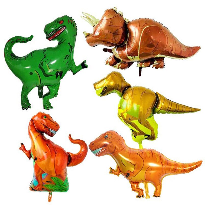 The 1pcs Giant Dinosaur Foil Balloon Children's Dinosaur Party Birthday Decorations Balloons Kids Toys Boys Animal Balloons