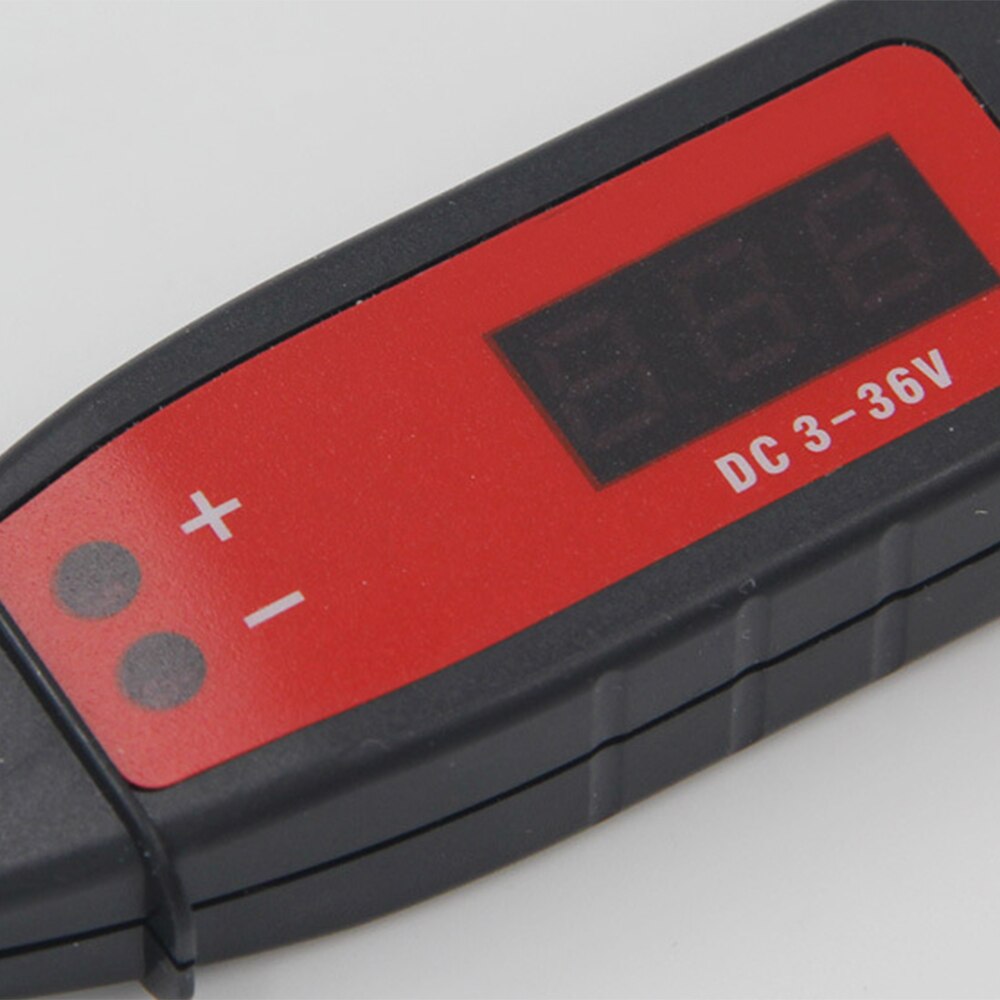 Bolígrafo de prueba de voltaje eléctrico LCD Digital portátil para coche, herramienta de reparación, sonda Detector, probador de circuito automotriz, Detector de voltaje, pluma de prueba