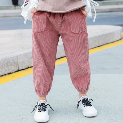 Pantalons de printemps-automne pour garçons | Vêtements en coton, pour enfants, en velours côtelé, pour bébés garçons et filles,