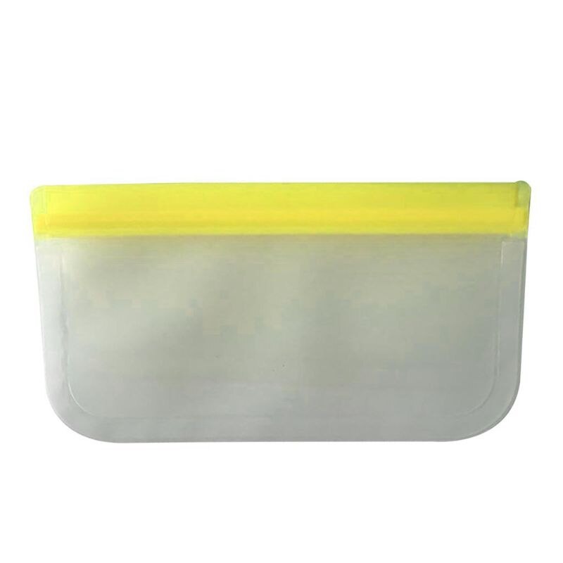 Genanvendelige opbevaringsposer, genanvendelige sandwichposer, miljøvenlig fødevareemballage  h55a: Gul / 26 x 20cm