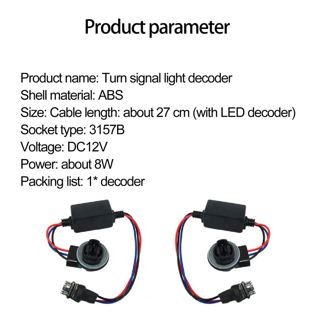 Led Light Decoder ABS Detecting Canceler Accurate Load Resistor for Car Inspection Tools Test Lamp