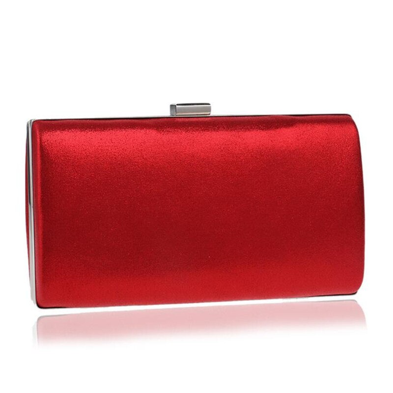 Kvällsväskor silver guld färg dag clutch kvinnlig blå svart bröllopsväska messenger bag kedja axelväska handväska  zd455: Röd