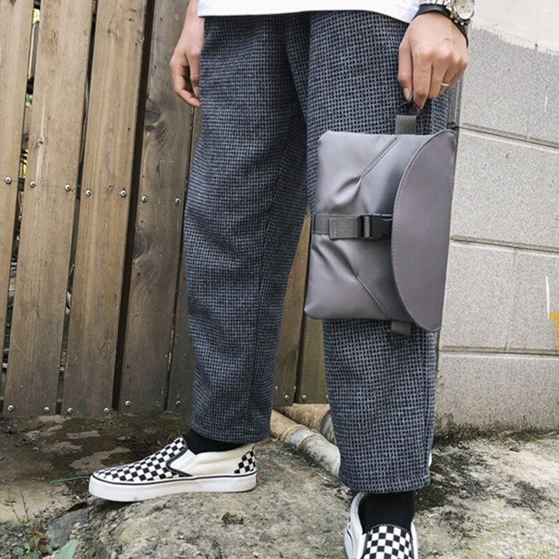 Heren messenger bag casual functie rits tas tide cool waterdichte effen kleur borsttas vrije tijd koppel schouder messenger bag