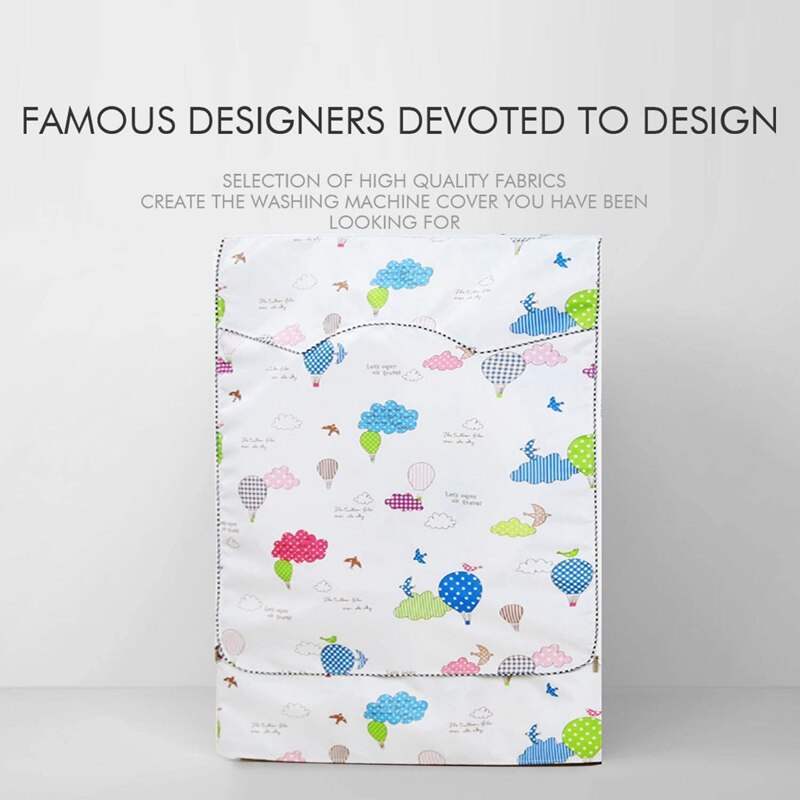 Drum Washing Machine with Teddy Bear Floral Print Cover for Washing Machine At 8/9/10 KG Dedicated