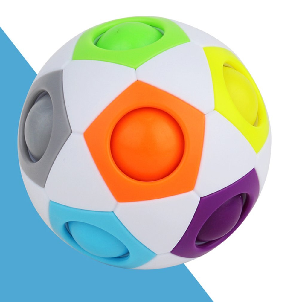 Magie Regenbogen Ball Umweltschutz Abs Anti-Herbst Hohe Dichte Elastische Schwamm Einfarbig Geistiges Ball