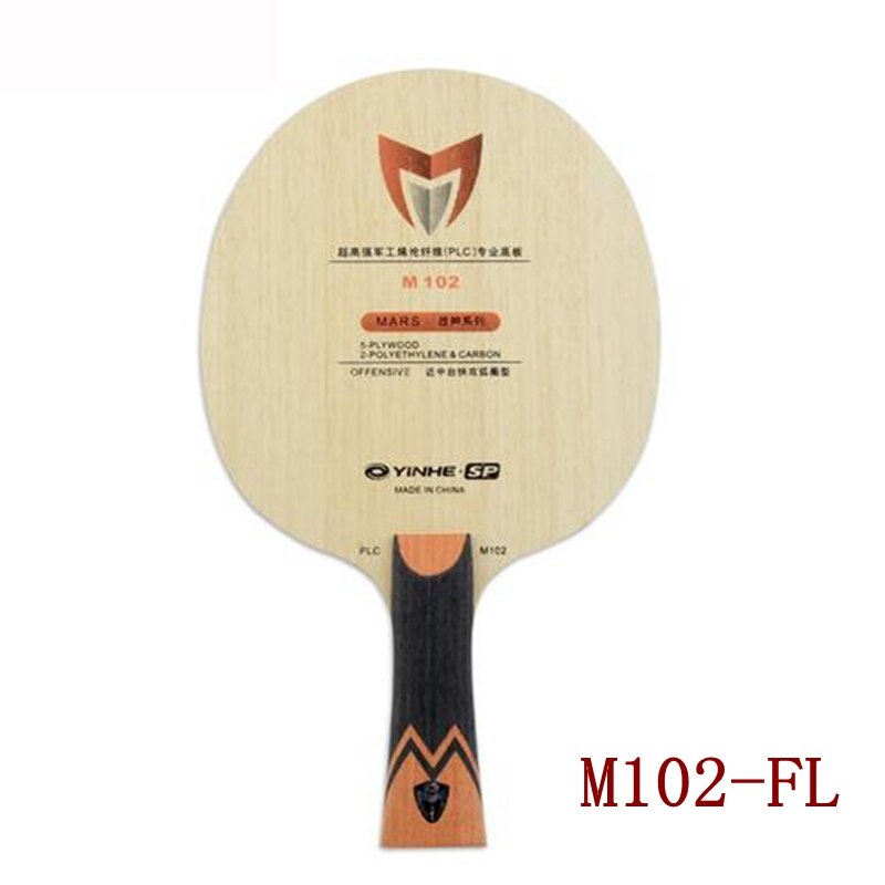 Yinhe-raqueta de tenis de mesa de fibra PLC, M102, M202, M101, M201, MARS PLC Madera de 5 capas con PLC de 2 capas: M102 FL handle
