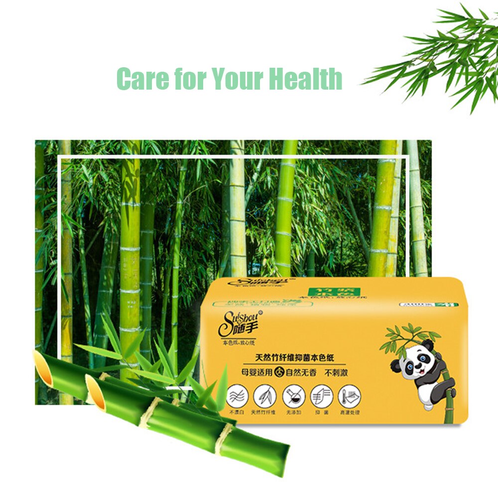 Bamboo Pulp Facial Tissues Eco-Friendly Recycled Paper Home Use Soft Dinner Napkins