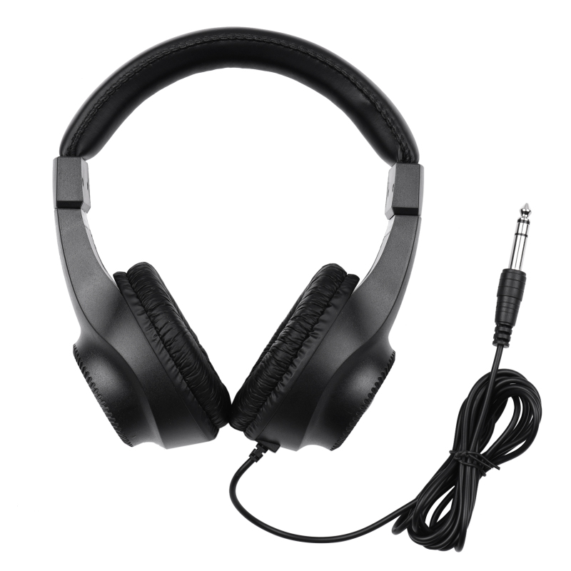 Trådbundna stereomonitorhörlurar over-ear-headset med 50mm element 6.5mm kontakter för gitarrförstärkare elpiano ljudmixer: Default Title
