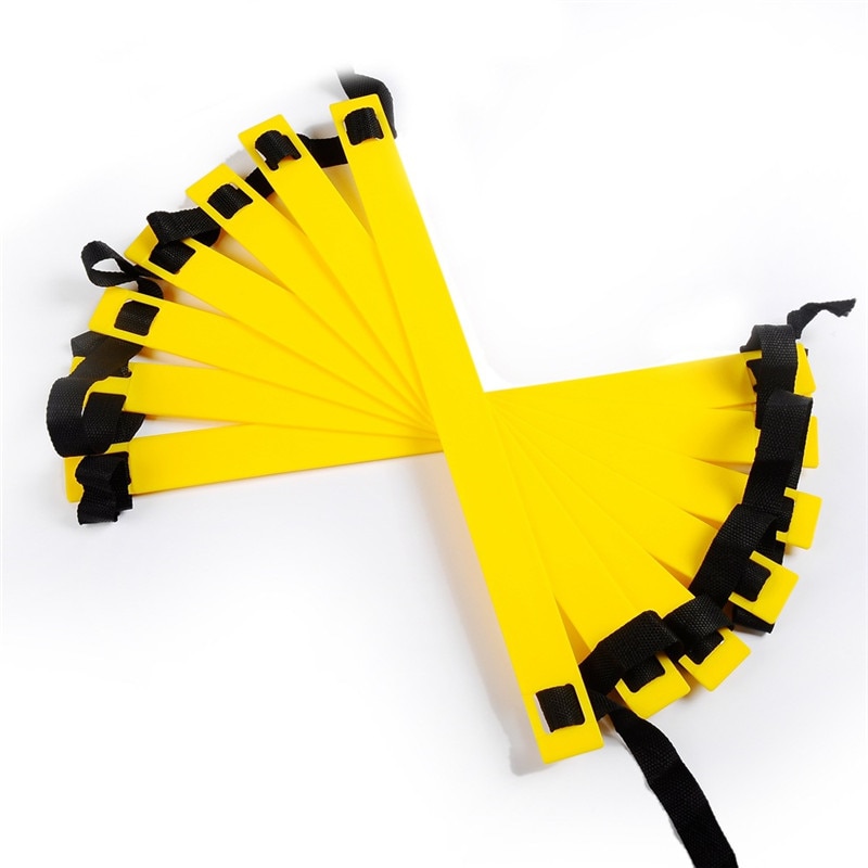 Échelle d'agilité échelle d'entraînement d'agilité vitesse échelon plat avec sac de transport pour Sport Football, basket, Football 6 M 12 échelon