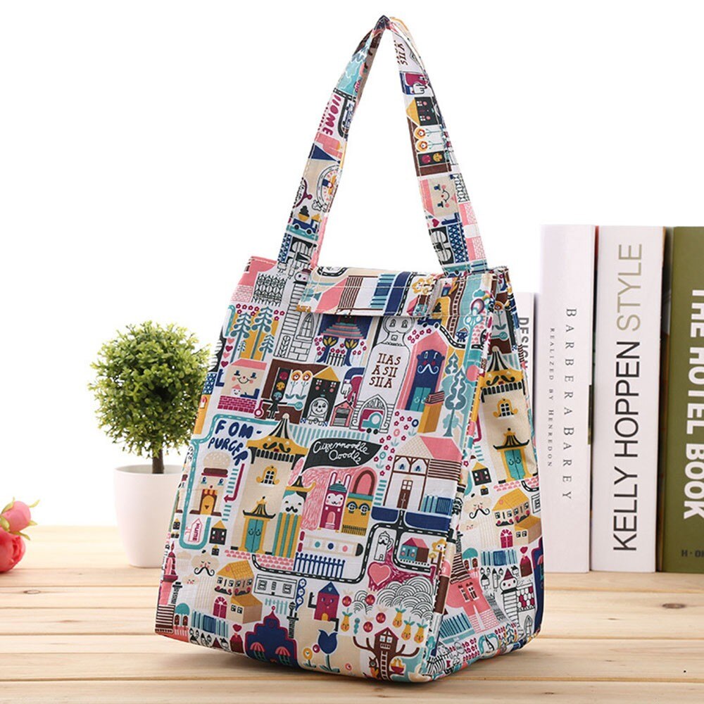 Thermische Tragbare Mittagessen Tasche Isolierte Kühltasche Mittagessen tragen Tote Lagerung fallen Kasten Neue Frauen Handtaschen Bolsa Termica: C