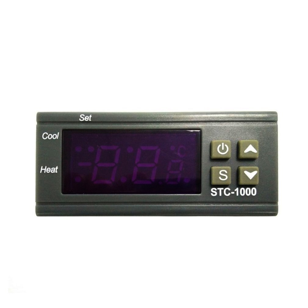 Black Digital STC-1000 12V/24V 110-220v ultipurpose Temperature Controller Thermostat With Sensor Instrument Diagnostic Tool
