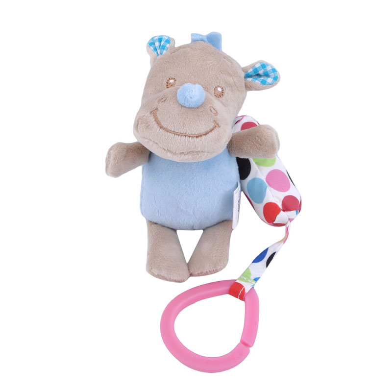 0-12 Months Newborn Cartoon Rattle Cute Baby Toy Soft Baby Carriage Toy Puzzle Baby Toy Bed Hanging Wind Chime Baby