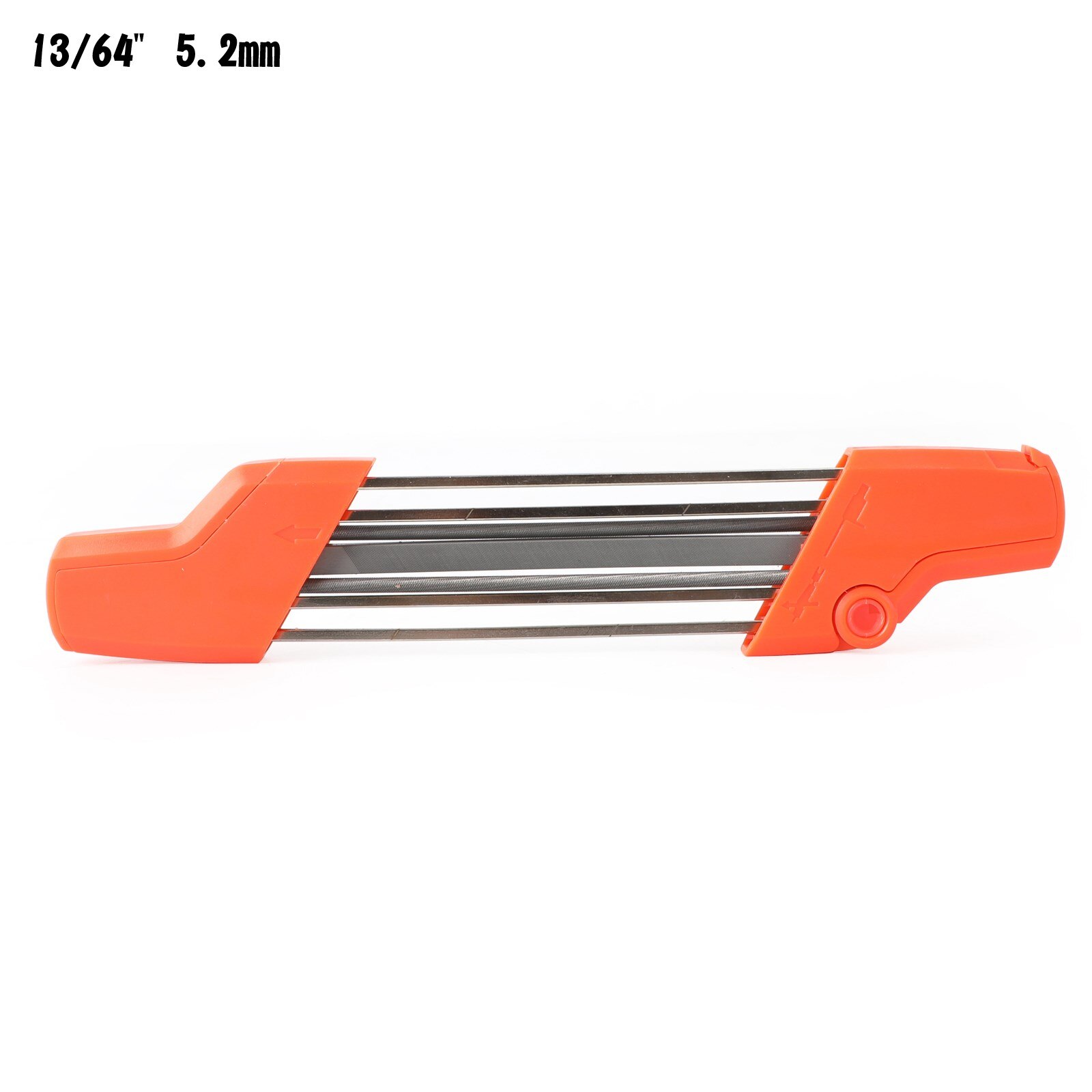 Areyourshop For STIHL 56057504303 4mm 4.8mm 5.2mm 5.5mm 2 IN 1 Easy Chainsaw File Chain Sharpener Kit Fit for Stihl: 5.2MM