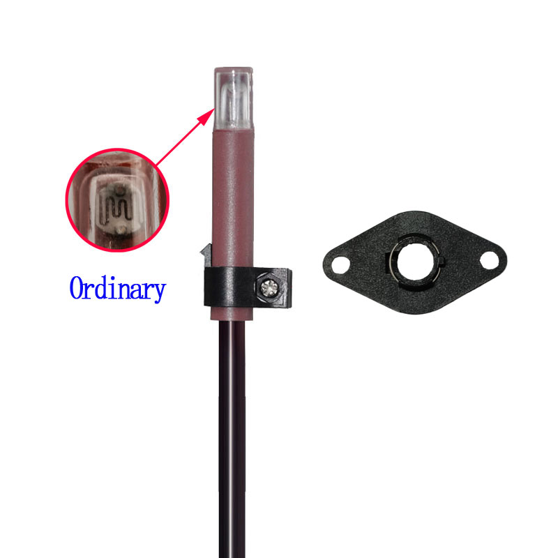 QRB1 Flame Detector Glass Bubble High Sensitive Flame Sensor Red Photosensitive Electric Eye for Diesel Burner Fire Detection: WHITE