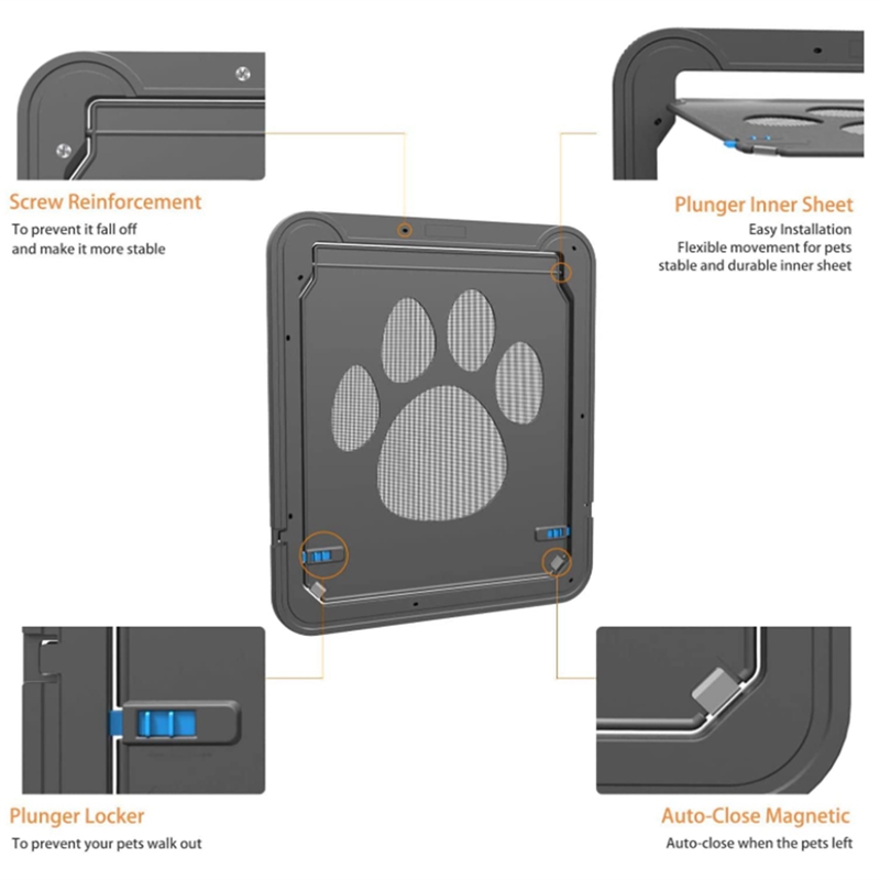 Pet Screen Deur Afsluitbare Pet Screen Deur Doggie Deur Voor Screen Installeren Huisdier Deur Voor Doggy En Kat Gratis entry