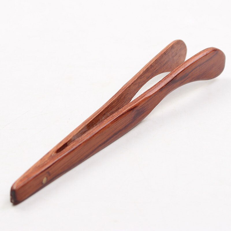 1pc kaffe- och tetillbehör i kinesisk stil ebenholts handgjorda teklämmor tepincett trä 17*1.7cm