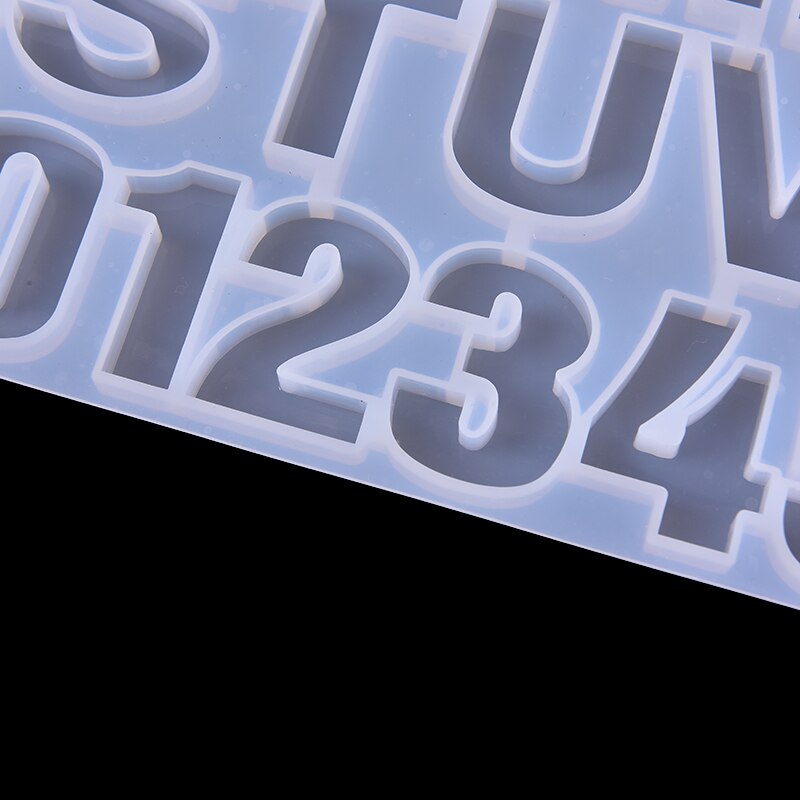 1Pc Transparent English Letters Alphabet Punctuation Letter Epoxy Resin Silicone Mold Pendant 3D Mould Decorating Craft Tools
