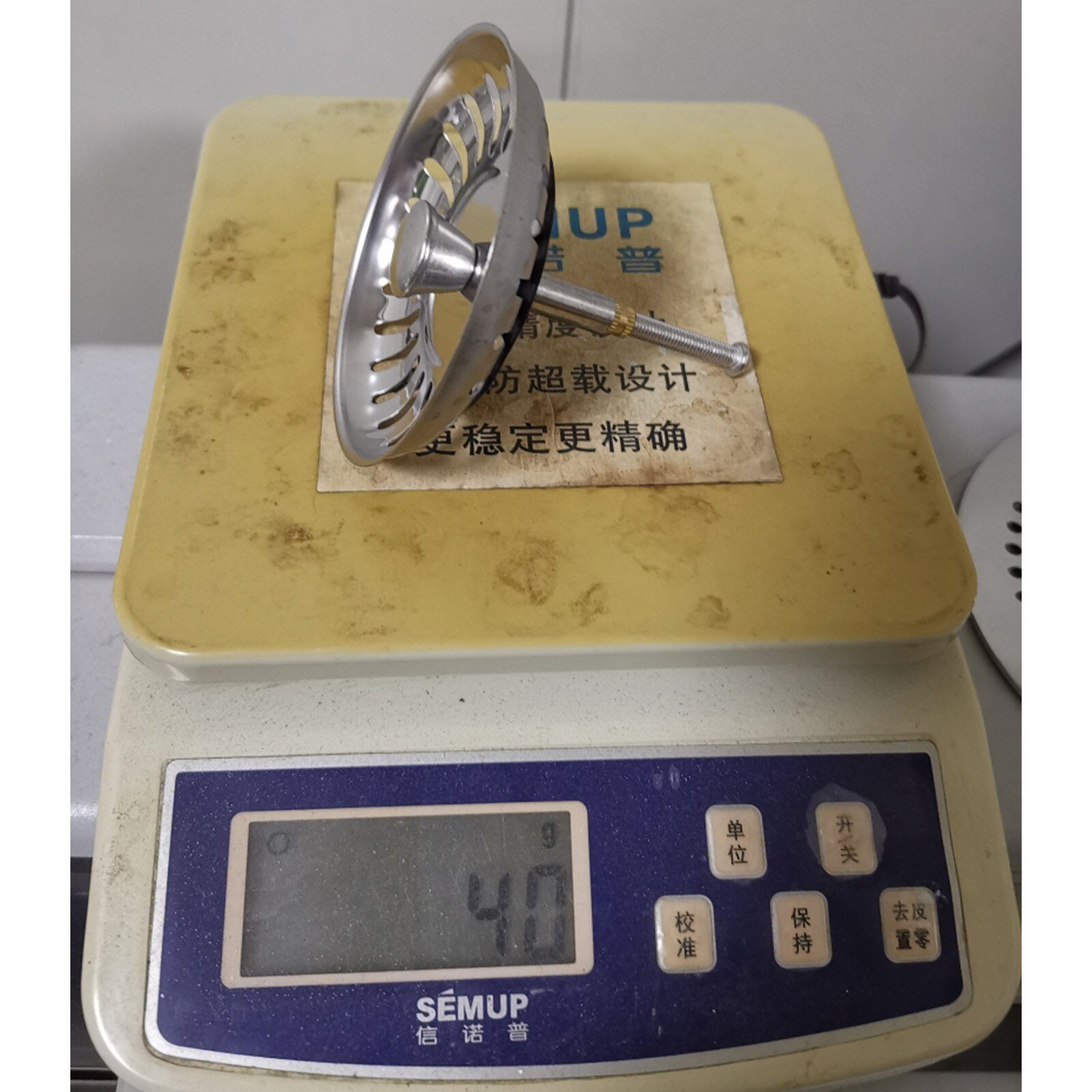 Verdikte 34 Rvs Spoelbak Zeef Plug Afvoer Filter Mand Afdruiprek Aanrecht Zeef Stopper Afval #