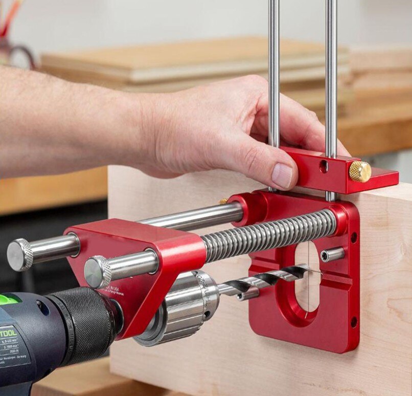 Houtbewerking Boor Locator Timmerwerk Locator Houder Houtbewerking Machines Hout Nauwkeurige Bench Boren Houtbewerking Gereedschap
