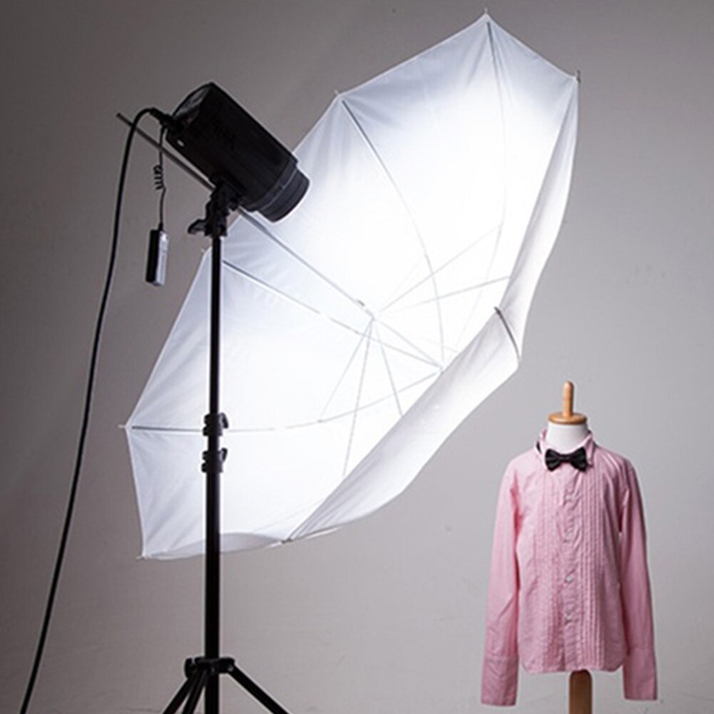 Fotografie Foto 33in/83Cm Soft White Translucent Diffuser Paraplu Houder Voor Studio Flash