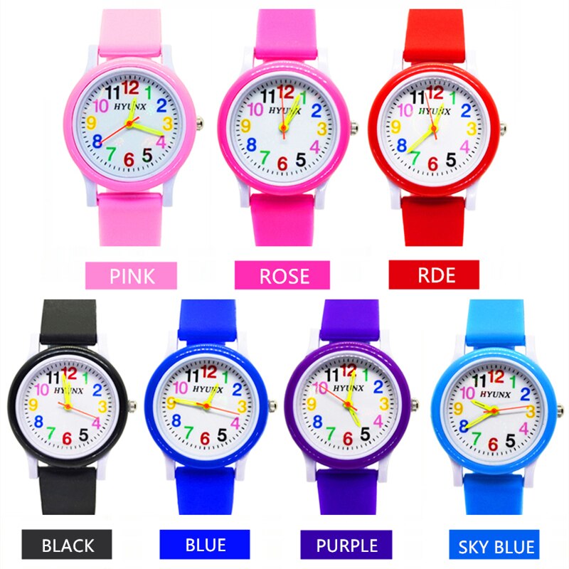 Quartz Kinderen Horloge Baby Leren Om Tijd Klok Kinderen Horloges Kids Kerstcadeau Kind Digitale Elektronica Horloge