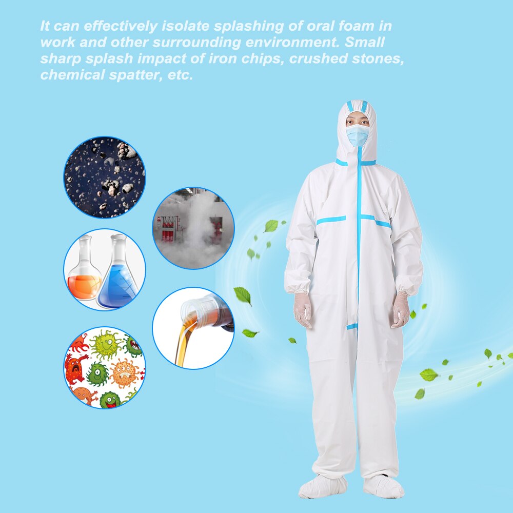 Protective Clothing Coverall Hazmat Suit Protection PPE Suit Protective Disposable Clothing Fact