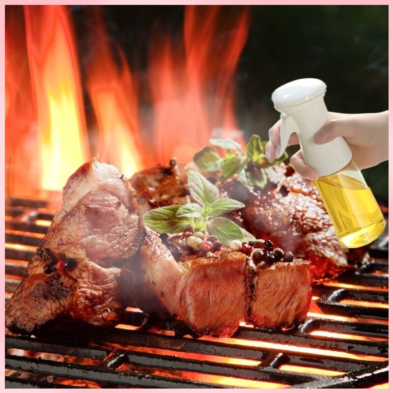 Oil Bottle Kitchen Oil Spray Bottle Cooking Baking Vinegar Mist Sprayer Barbecue Spray Bottle for Cooking BBQ Picnic Tools 210ml