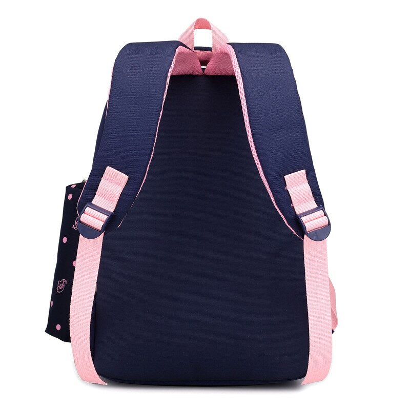 Moda dos desenhos animados bonito das crianças mochila de alta capacidade escola primária menino menina carga-reduzindo respirável oxford pano mochila