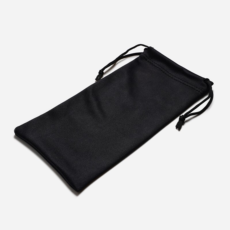 Weichen Tuch Gläser tasche sonnenbrille fallen Wasserdicht Staubdicht brillen beutel Brillen Zubehör individuelles Logo: Schwarz
