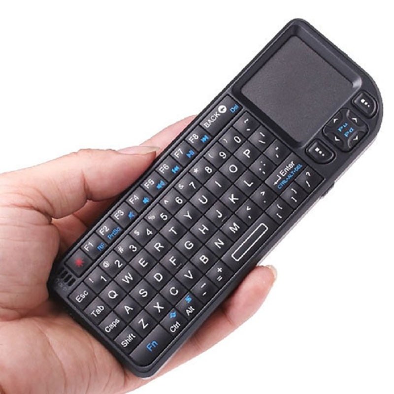 Original Mini 2,4G teclado inalámbrico Touchpad Backlight para Smart TV para Samsung LG Panasonic Android tv caja PC portátil HTPC