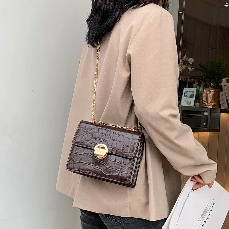 Vrouwen Crossbody Tassen Mode Kleine Vierkante Tas Schouder Messenger Crossbody Bag