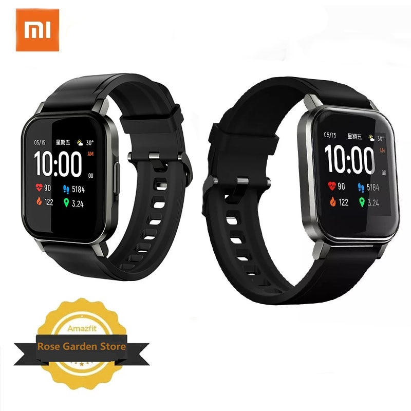 Xiaomi Haylou solaire LS02 montre intelligente 1.4LED pouce IP68 étanche Sport tension artérielle Bracelet pour Android iOS solaire poignet