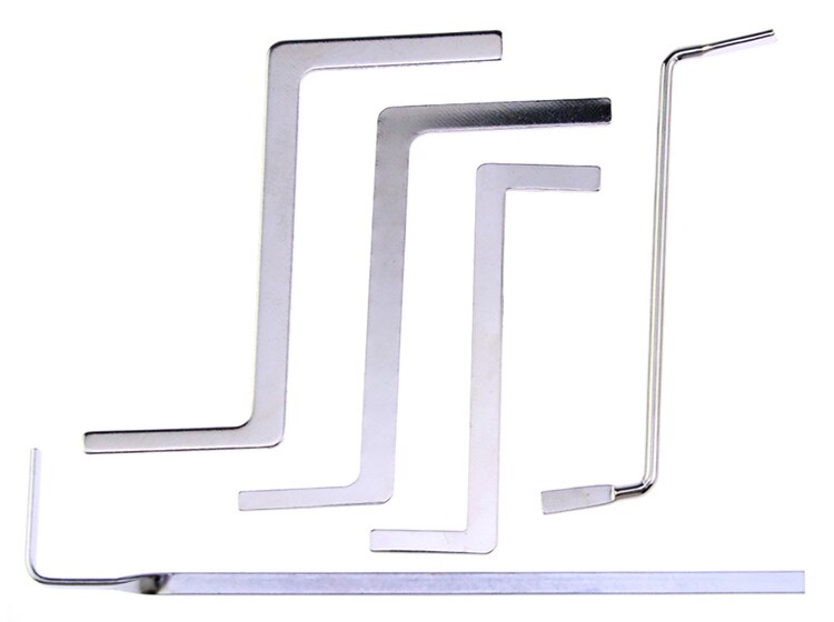 5 in 1 Locksmith Tool Picking Kit 2pcs Transparent Lock with 5pcs Mini Tool,10pcs Broken key Remove Tool,5pcs Tension Tools