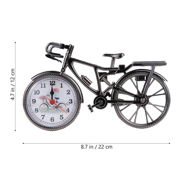 Horse Alarm Clock Luxury Retro Alarm Clock Novelty Unique Table Desk Clock: Bicycle