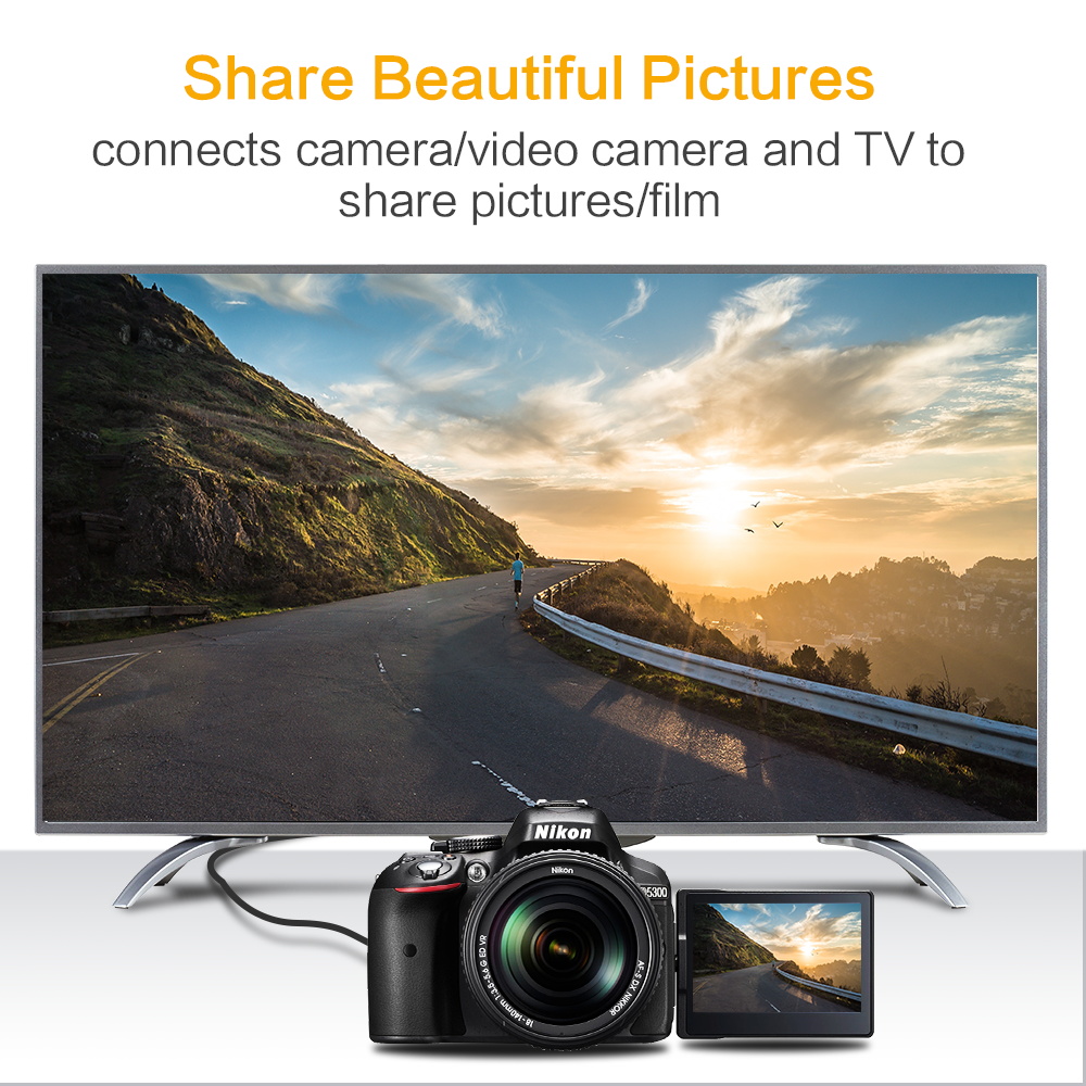 Micro Hdmi Naar Hdmi Kabel 2M Vergulde 1.4 3D 4K 1080P High Premium High Speed hdmi Kabel Adapter Voor Hdtv Xbox Pc