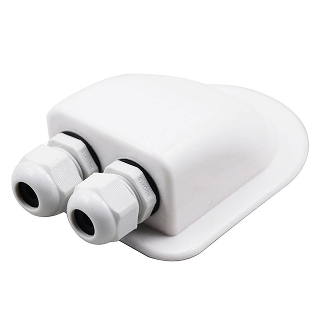 ABS Junction Box Double Cable Entry Gland For RV solar panel motorhomes Waterproof campervans caravans boats csv