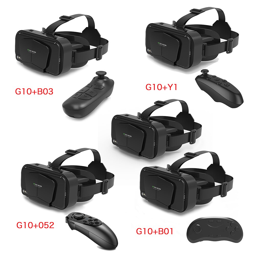 G10 VR Glasses IMAX 360 Degree Panoramic 3D Virtual Reality Box for 4.7-7.0 inches Smartphone VR Headset Joystick Gaming Glasses