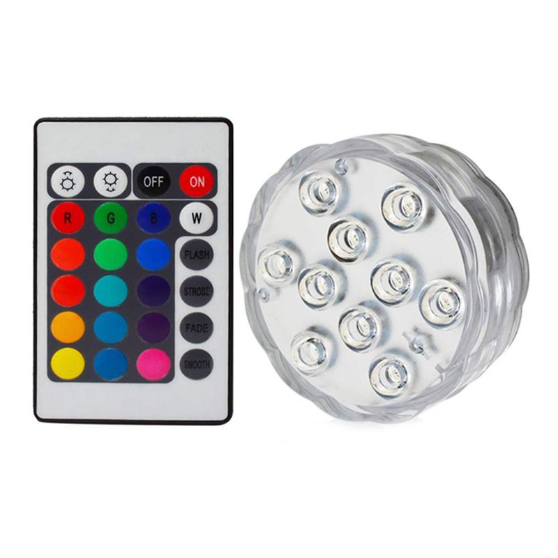 Aquarium Light Fish Tank Submersible Light Suction Cup Underwater Lamp LED Lights Aquarium Lighting Vase Swimming Pool 16 Colors: 1 Controller 1 lamp