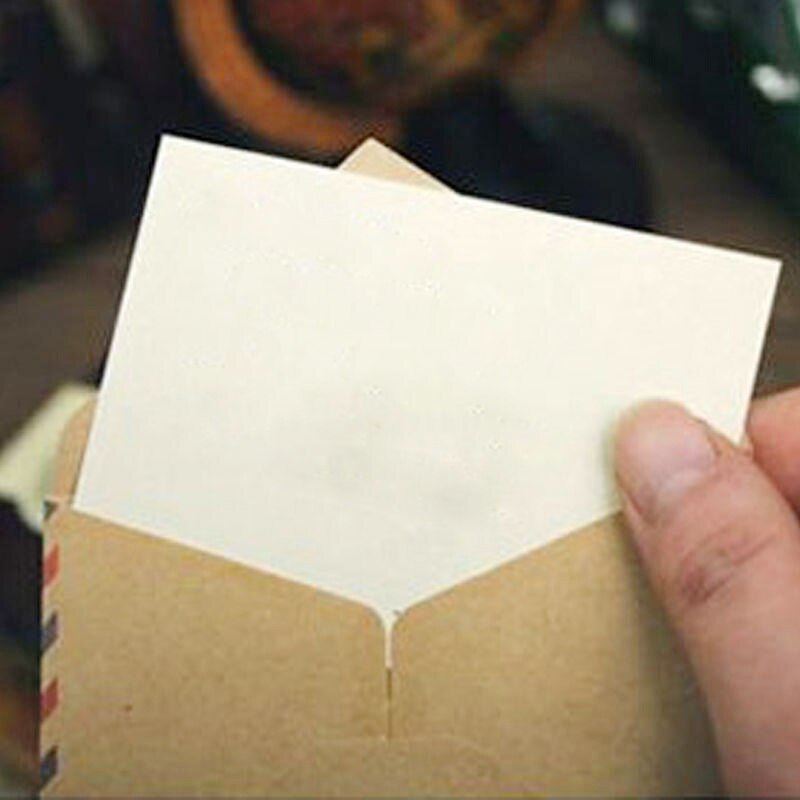 12 stk retro mini kuverter vintage europæisk stil håndværk papir konvolut til kort scrapbog diy håndlavet arrangør