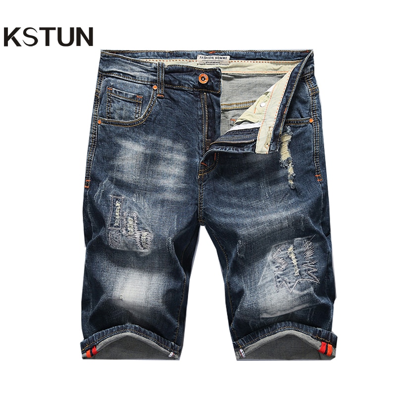 Ripped Jeans for Men Shorts Jeans Retro Frayed Streetwear Jeans Shorts Hip hop Denim Pants Casual Male Shorts Brand Clothing