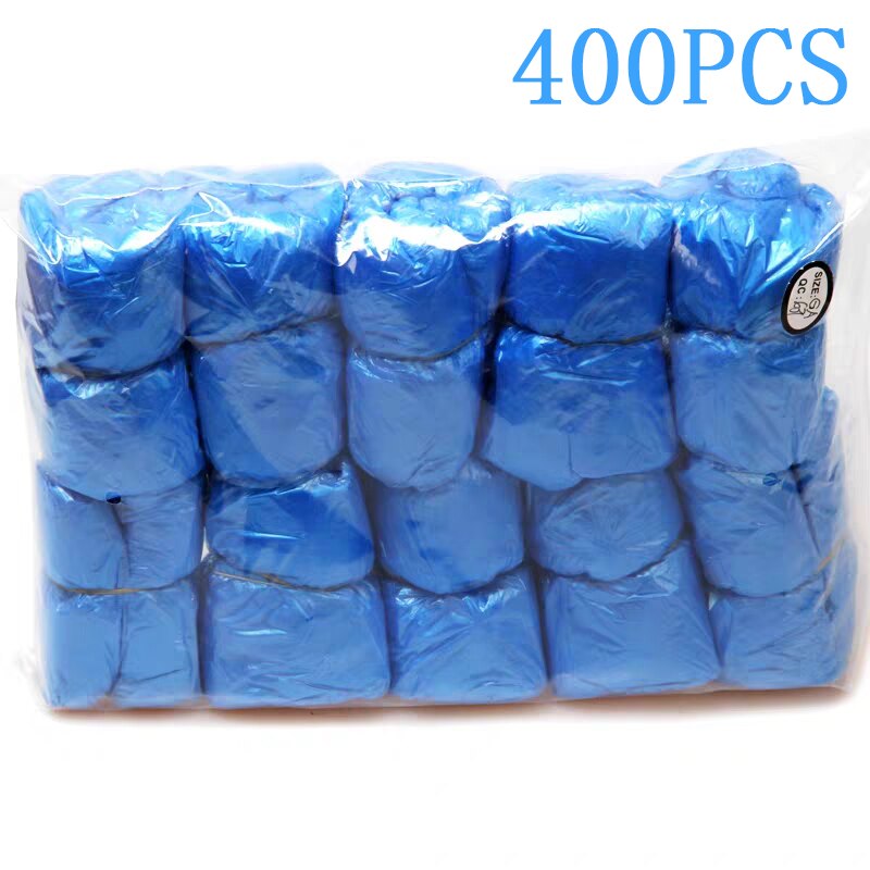 100-800PCS copriscarpe monouso in PE per copriscarpe automatico macchina speciale copriscarpe con fibbia a T copriscarpe monouso: 400pcs Shoes Cover