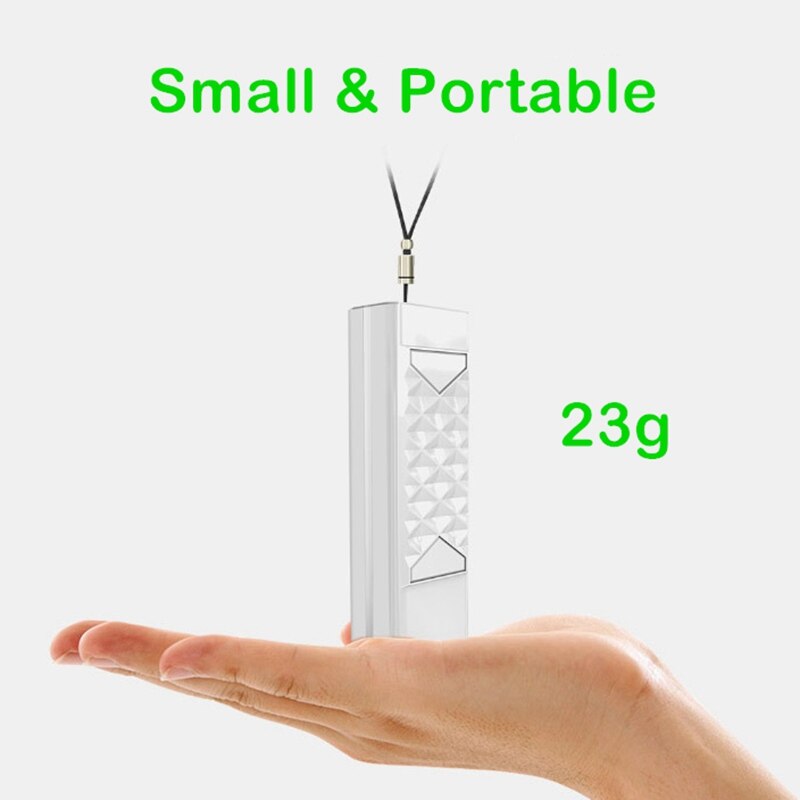 Personal Air Purifier Necklace Wearable Mini Portable Air Freshener Ionizer Negative Ion Generator Low Noise