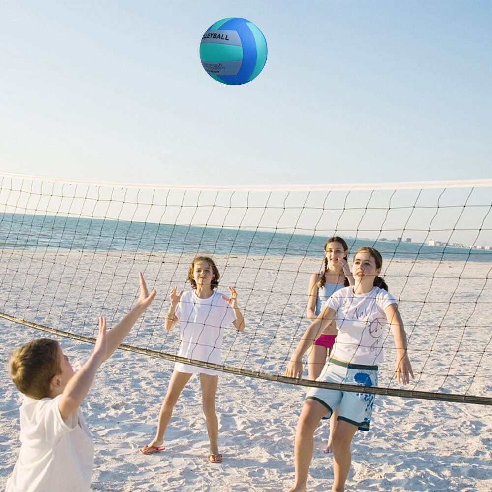 Pelota de voleibol de playa tamaño 5 pelota de voleibol de exteriores de interior suave para juego de entrenamiento de gimnasia juego balón de voleibol de playa