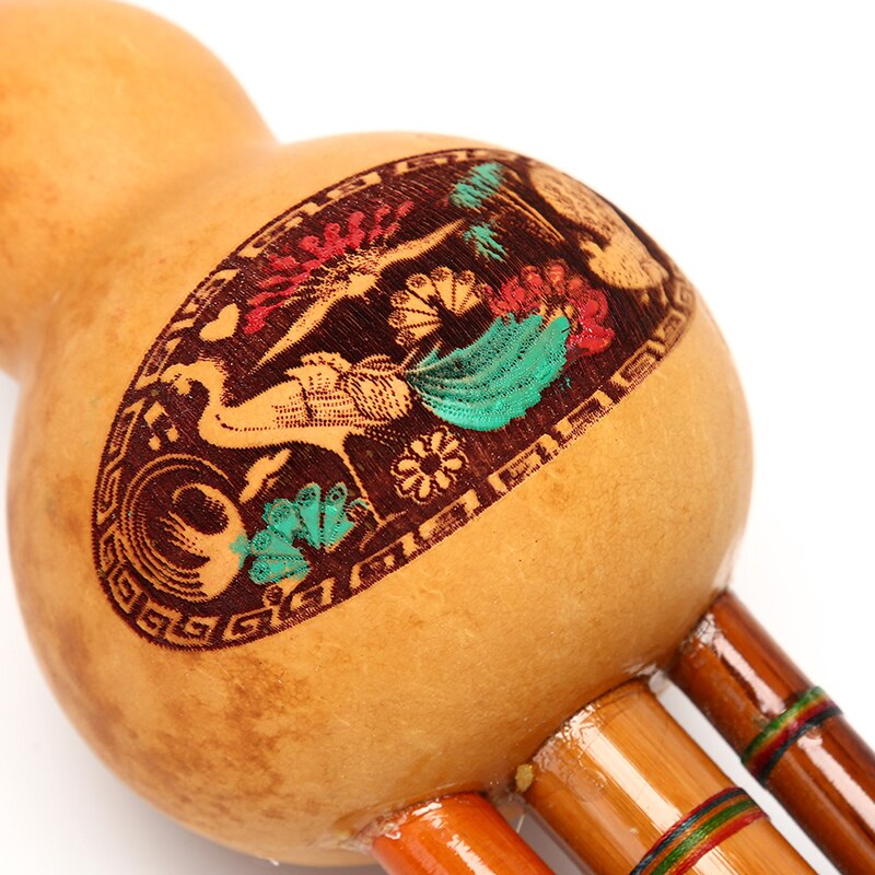 IRIN-flauta de Cucurbit de calabaza Hulusi de bambú, instrumento Musical chino hecho a mano, étnico, clave de C con estuche para principiantes amantes de la música